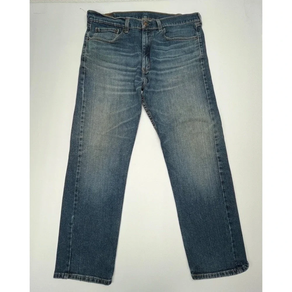 Levis 505 Regular Fit Jeans Blue 36x30 Classic‎ Straight Leg Denim Everyday